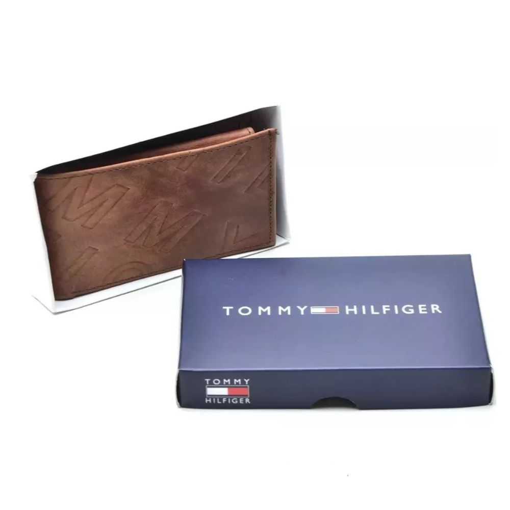 Carteira Masculina Tommy Hilfiger New York Em Couro Com Rfid