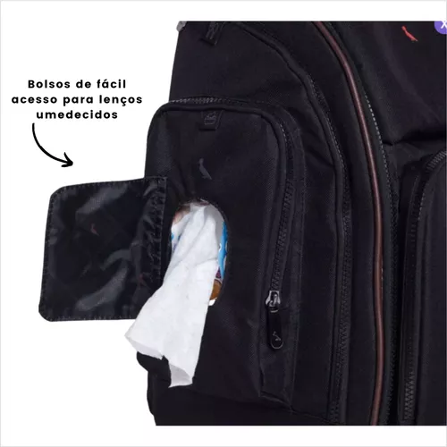 MOCHILA PATERNIDADE RESERVA SAFETY 1ST - BLACK - Mommys Shop - A MOCHILA PATERNIDADE RESERVA SAFETY 1ST - BLACK - Mommys Shop - A