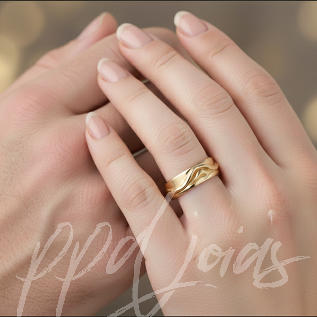 Alianças Ocean Ouro 18k (AOC125) - PPD Joias - Loja de Joias de