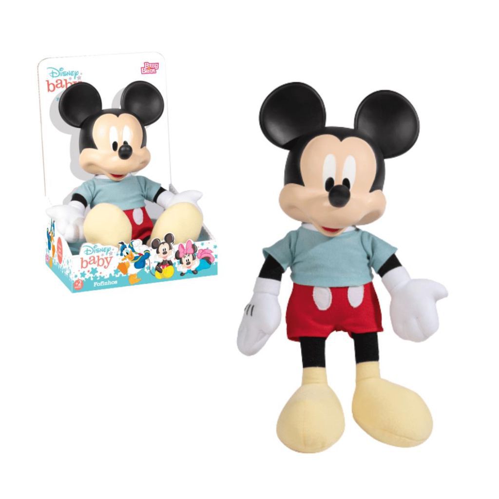 Boneco Fofinhos - Mickey Baby - Disney - Novabrink - Alves Baby