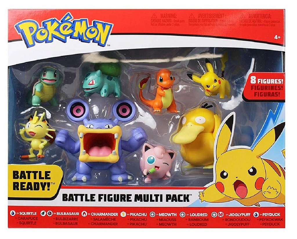 Bonecos Pokémon - Multi Pack 4 Figuras Evolução Eevee Sunny na