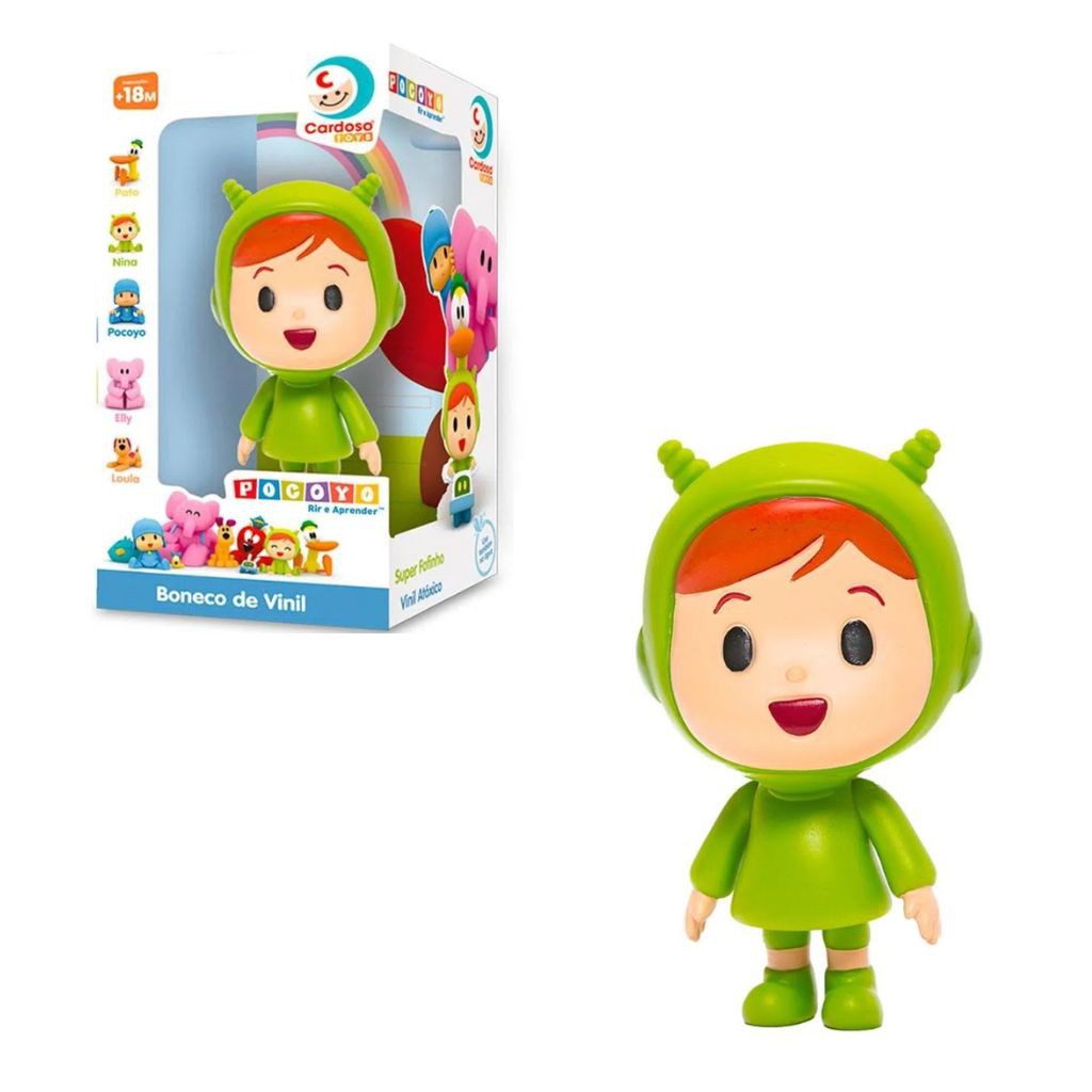 Boneco Pocoyo De Vinil Macio Desenho Infantil - Cardoso - Boneco