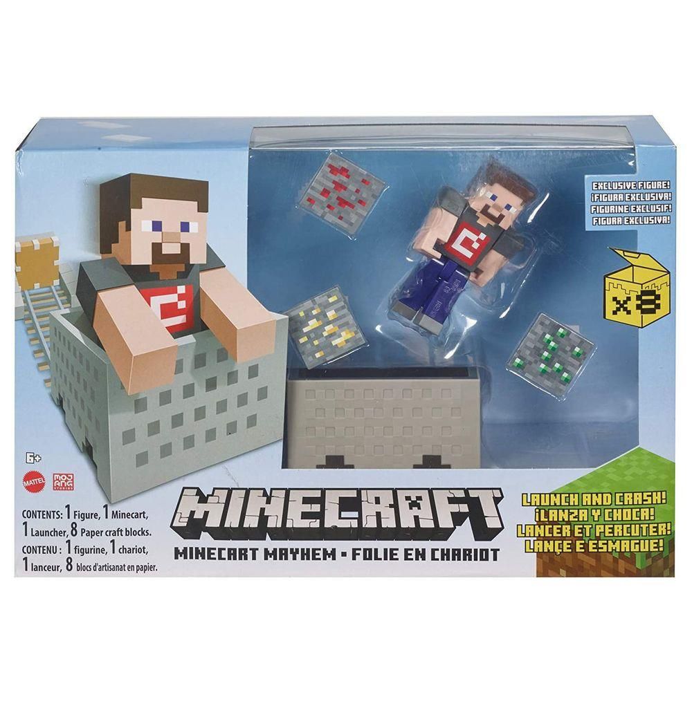 Boneco Minecraft Mayhem Playset - Mattel - Alves Baby