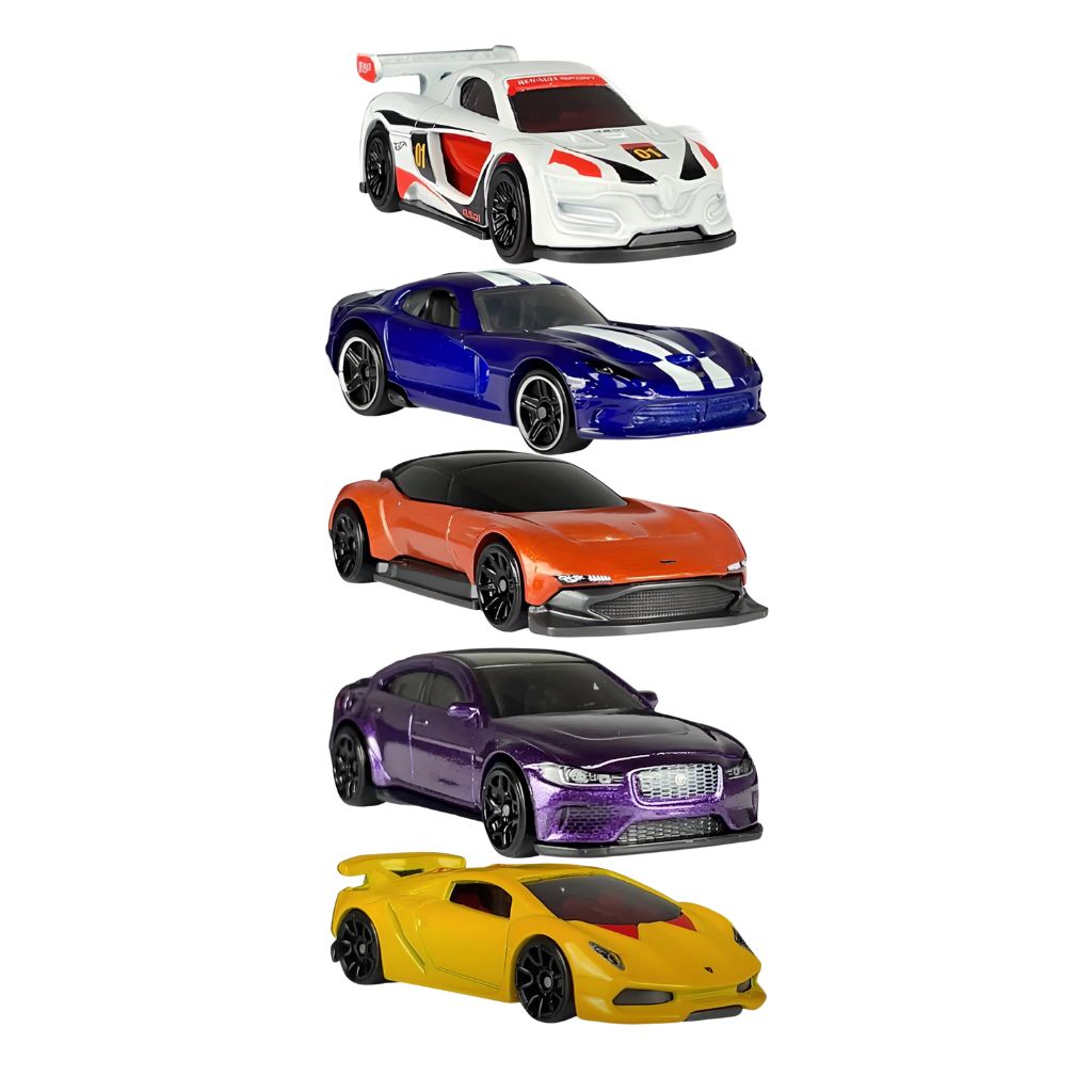 Carrinho Hot Wheels Pack Com 5 Original Mattel Motor Show