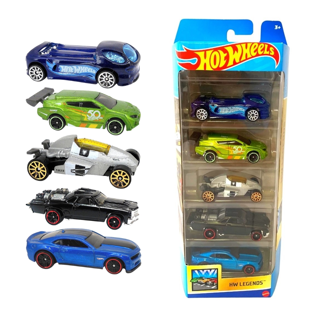 Carrinhos Hot Wheels Pacote Presente com 5 Carros - MATTEL