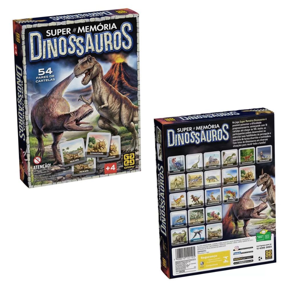 Supermemoria Dinossauros - 04210 - Grow –