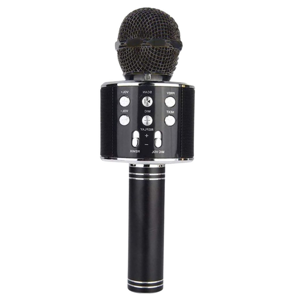 Microfone Karaokê Infantil com Bluetooth Preto - Toyng - Alves Baby