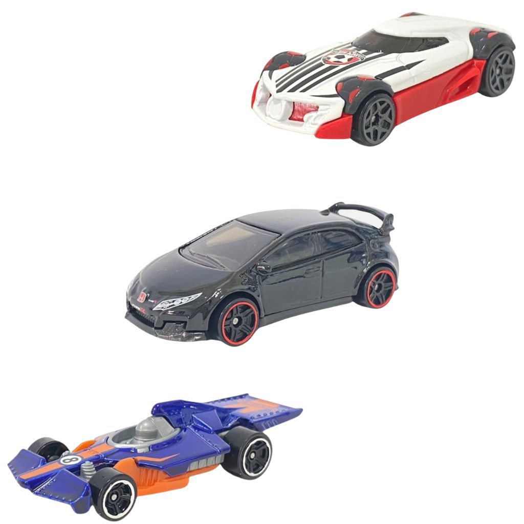 Hot Wheels Kit com 3 Mini Carros