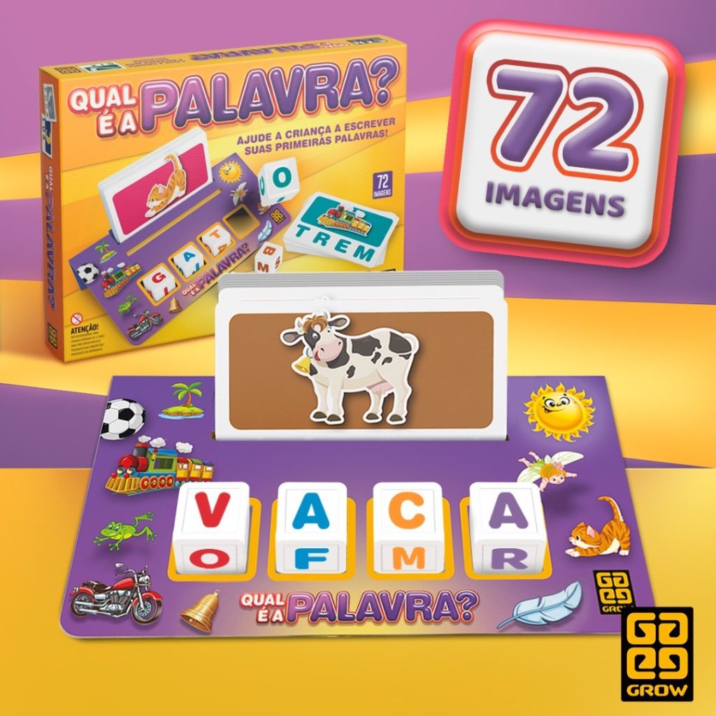 Jogo Educativo - Primeiras Palavras - Grow