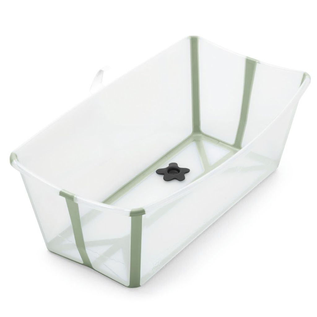 Banheira dobravel branco verde agua stokke girotondo baby