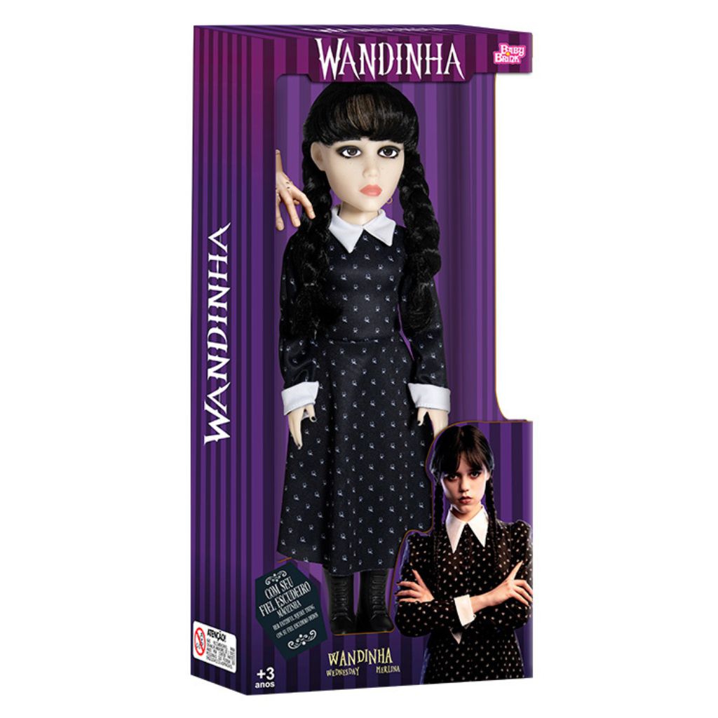 Boneca Wandinha - BabyBrink - Alves Baby