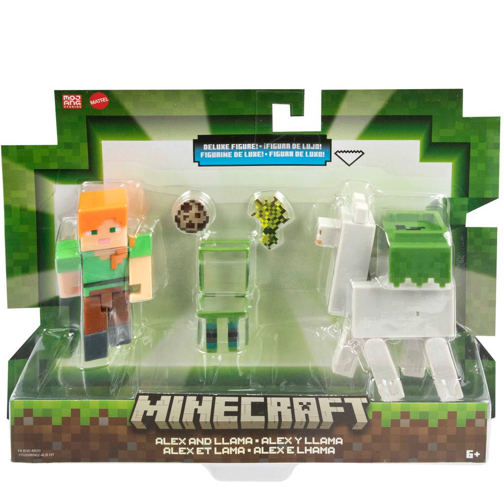 Boneco Minecraft Alex e Lhama - Mattel - Alves Baby