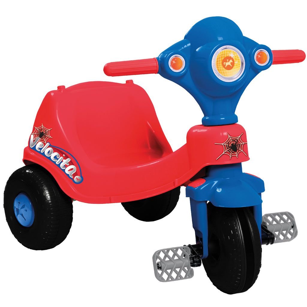 Patinete e Triciclo Infantil 2 em 1 Belfix Vermelho e Azul