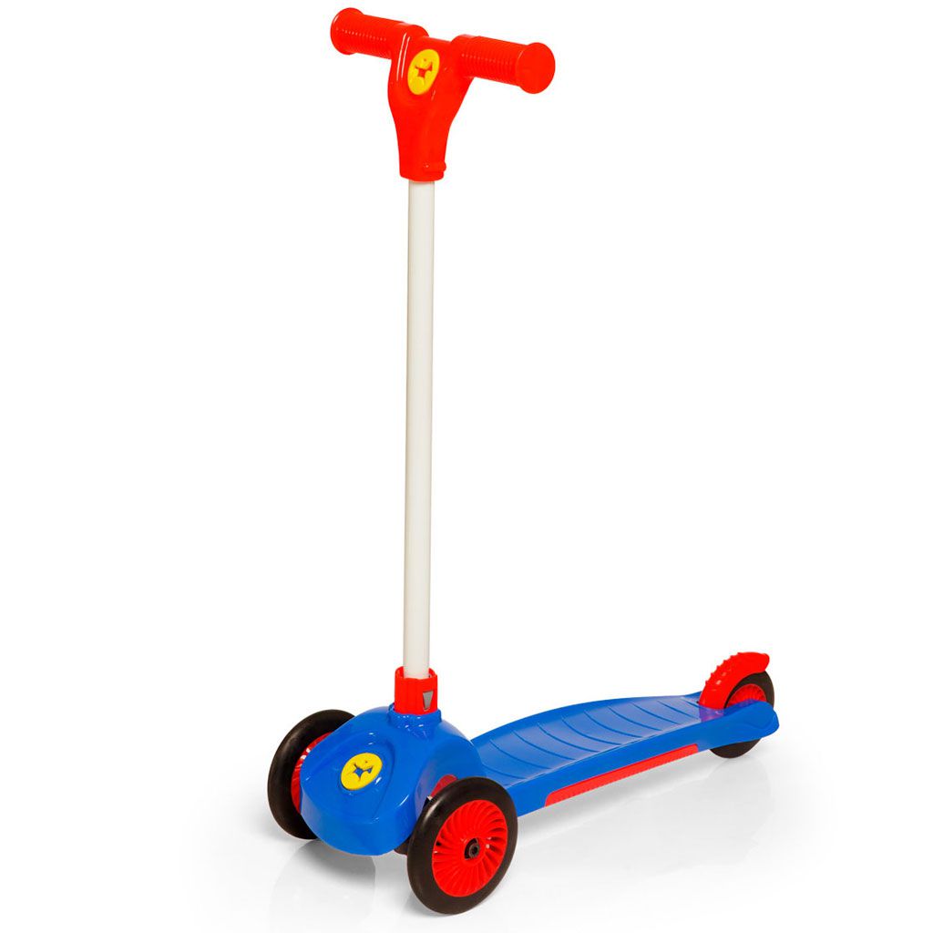 Patinete e Triciclo Infantil 2 em 1 Belfix Vermelho e Azul