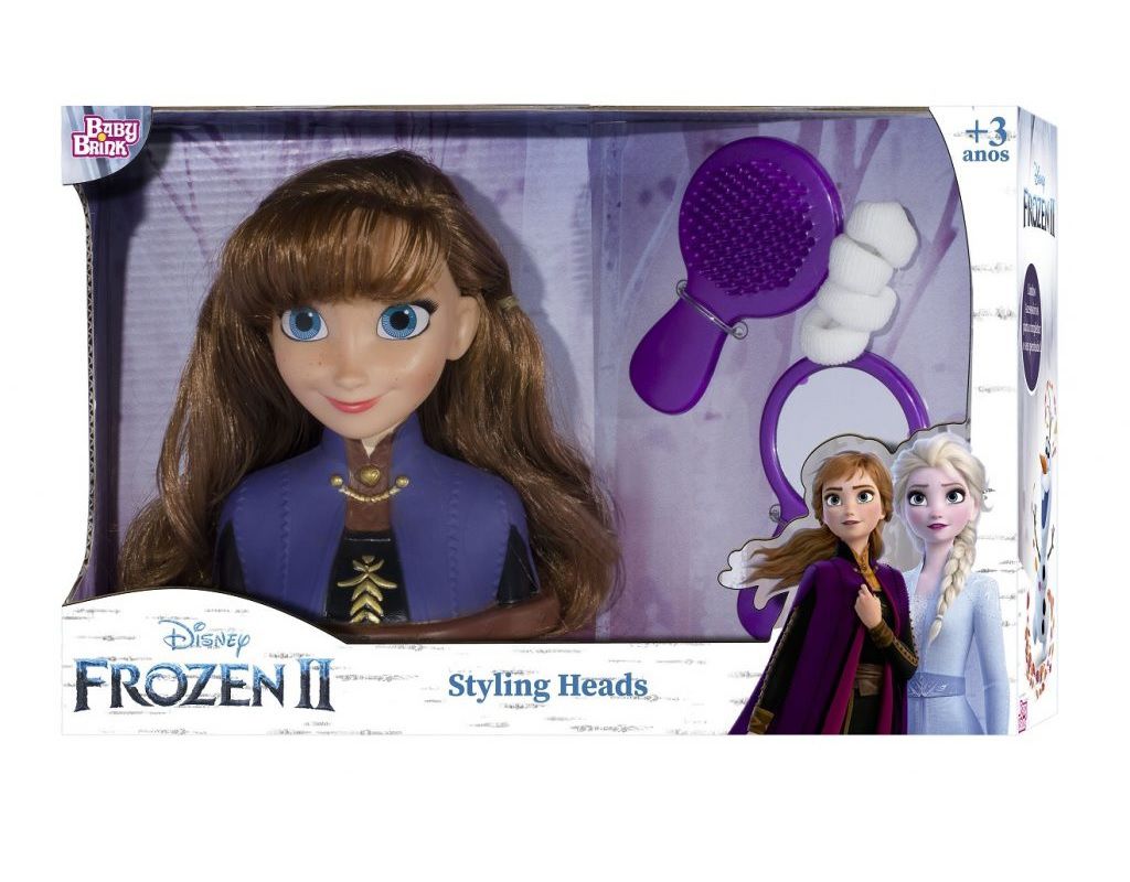 Boneca Busto Frozen Elsa Babybrink Styling Head - Le biscuit