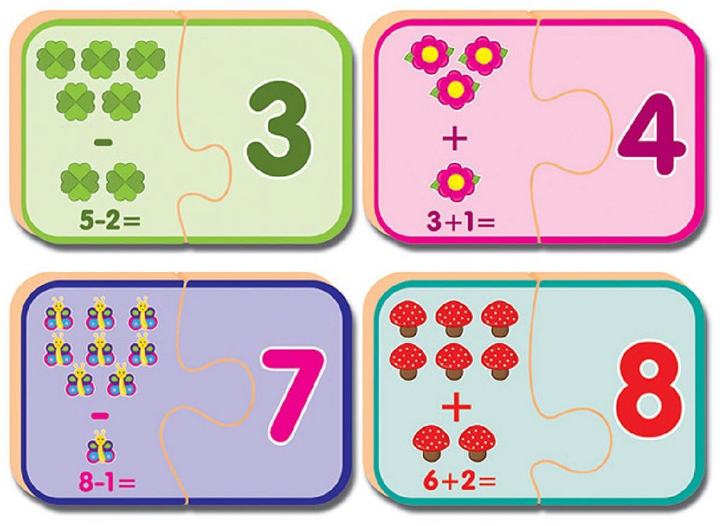 Jogo da Adição e Subtração - Atividades Matemáticas para Crianças +3 anos