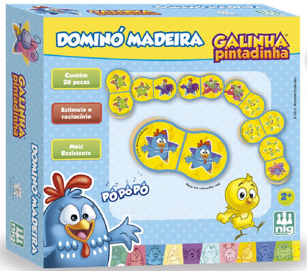 Jogo de Dominó Grande Caramelo