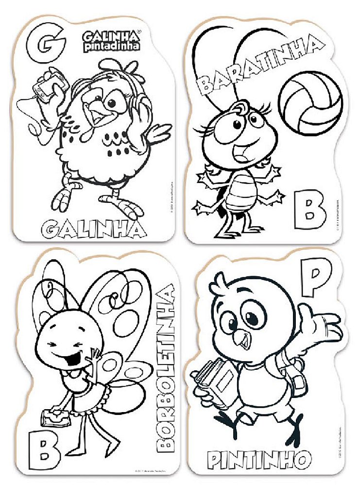 COMO PINTAR GALINHA PINTADINHA 4 Desenhos divertidos colorir Paginas Galinha  pintadinha dvd 4 kidstv 