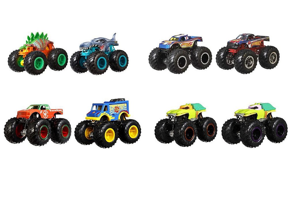 Carrinho Hot Wheels Monster Trucks Mattel Sortido 2 Unidades em