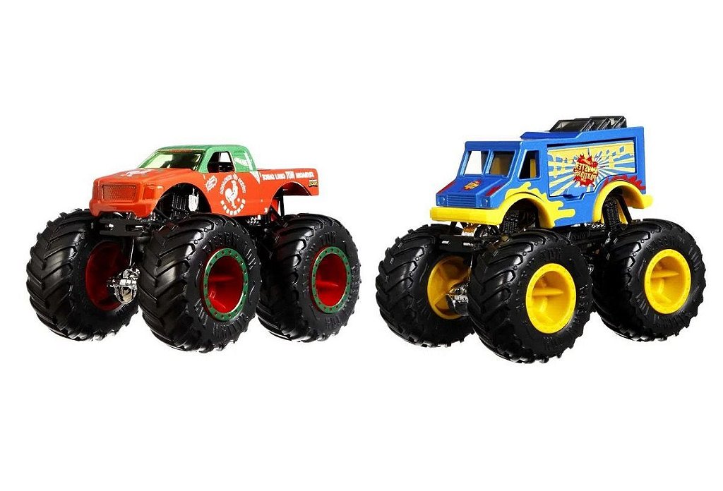 Carrinho Hot Wheels Monster Trucks Mattel Sortido 2 Unidades em