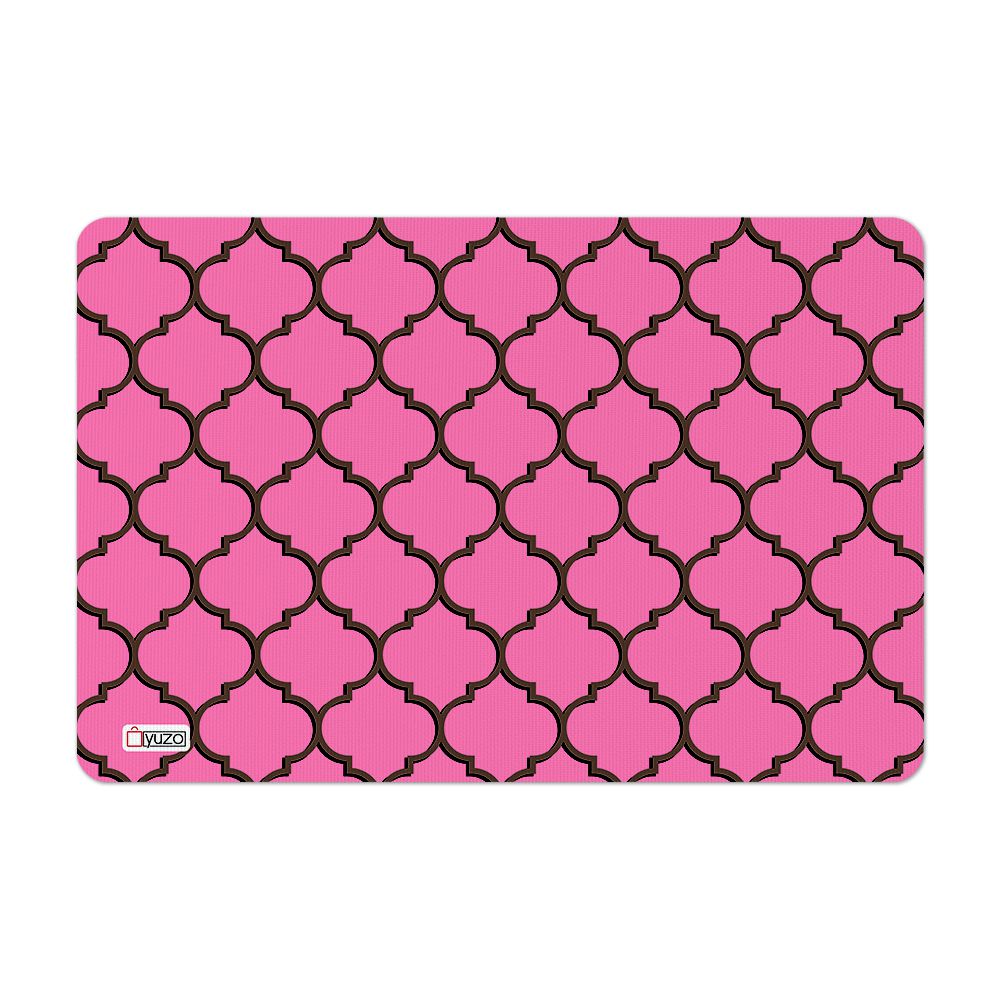 Tapete de Cozinha Avulso 40x120 Xadrez Rosa - Yuzo Decorações