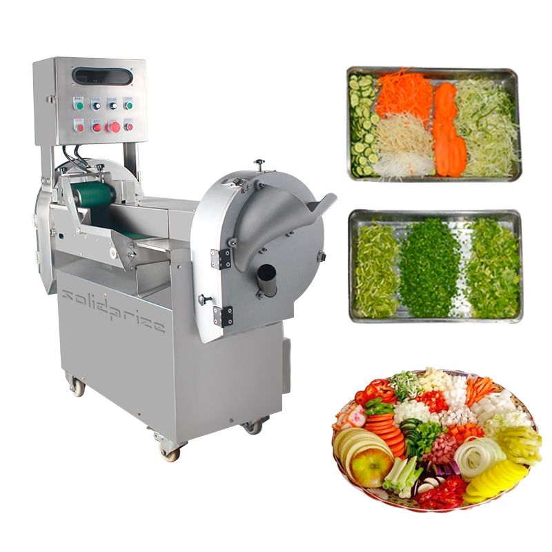 Máquina de corte de vegetais multifuncional removível de grande porte AC  220V 1HP 2HP, Revolucione sua preparação de alimentos com máquinas de  cortar legumes e frutas de alta velocidade