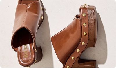 Detalhes Tamanco Aiko Marrom