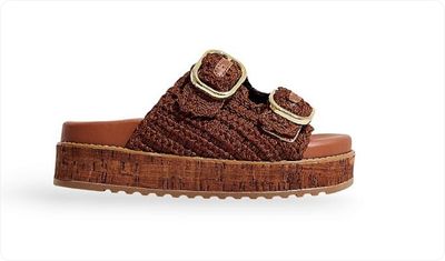Tamanco Feminino Trama Artesanal Bali Marrom