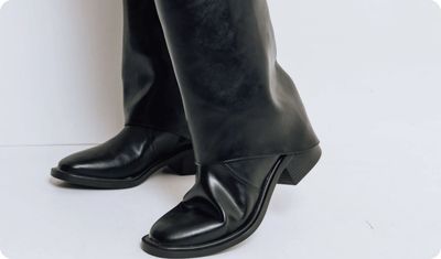 Cano longo Bota Sabine Preta