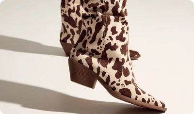 Bota Feminina Country Cano Longo Jordana Bege Marrom