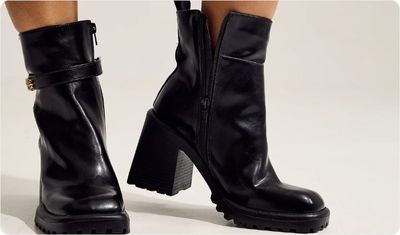 Bota Feminina Camille 2 em 1 Preta