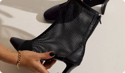 Tela respirável Bota Fek Preta