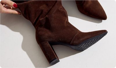 Bota Feminina Francine Slouch Marrom