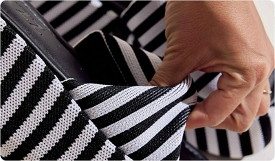 Estilo Tamanco Brisa Preto e Branco