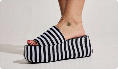 Tamanco Brisa Preto e Branco UseHitzz