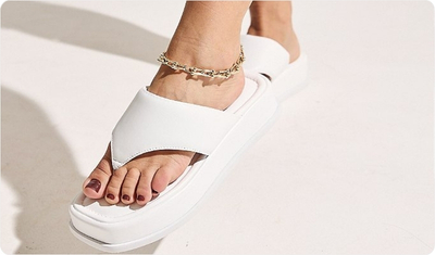 Chinelo Flatform Búzios Branco Use HITZZ
