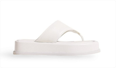 Chinelo Flatform Feminino Búzios Branco