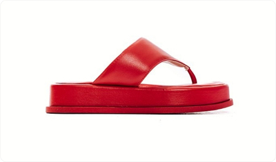 Chinelo Flatform Feminino Búzios Vermelho