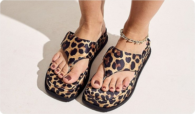 Solado flatform 5cm Chinelo Búzios Animal Print