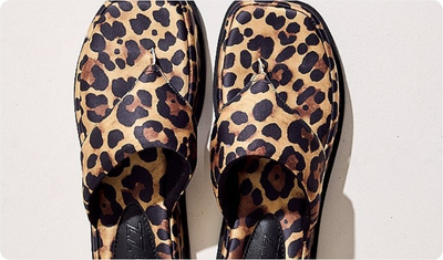 Design flip flop Chinelo Flatform Búzios Animal Print