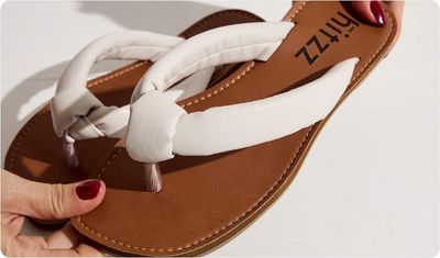 Estilo Rasteira Ester Off White