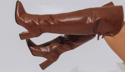 Bota Feminina Cano Longo Tratorada Zuna Preta