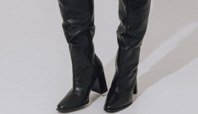 Detalhe solado tratorado Bota Zuna Preta