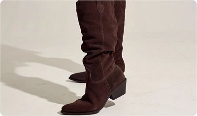 Detalhes Bota Rubia Marrom