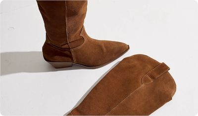 Detalhes Bota Rubia Bege