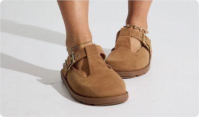 Detalhes Clog West Bege