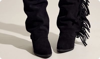 Look com Bota Country Boho 3 em 1 Preta