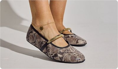 Sapatilha Estela Cobra Look Versátil