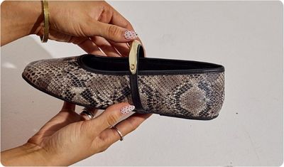 Sapatilha Feminina Bico Redondo Estela Cobra