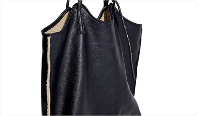 Bolsa Feminina 2 em 1 Ombro Preta/Off White